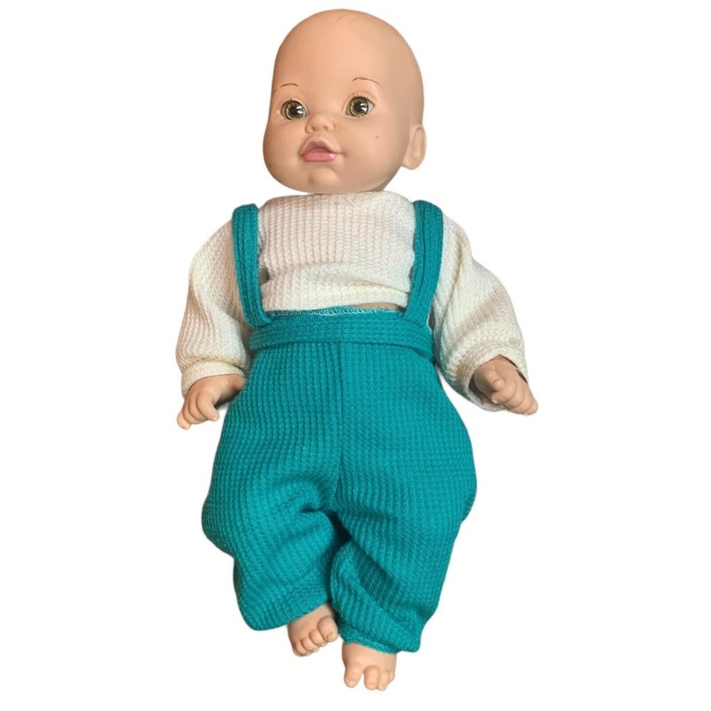 Baby So Beautiful 1995 Doll Newborn yellow eyes bald Original Outfit NEEDS TLC